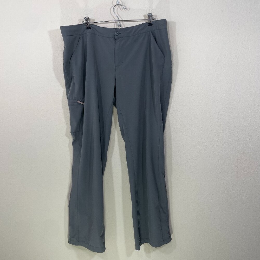 Go Lite Women's Size XL Pants Gray Hiking Lightweight  Stretch‎ Drawstring Waist